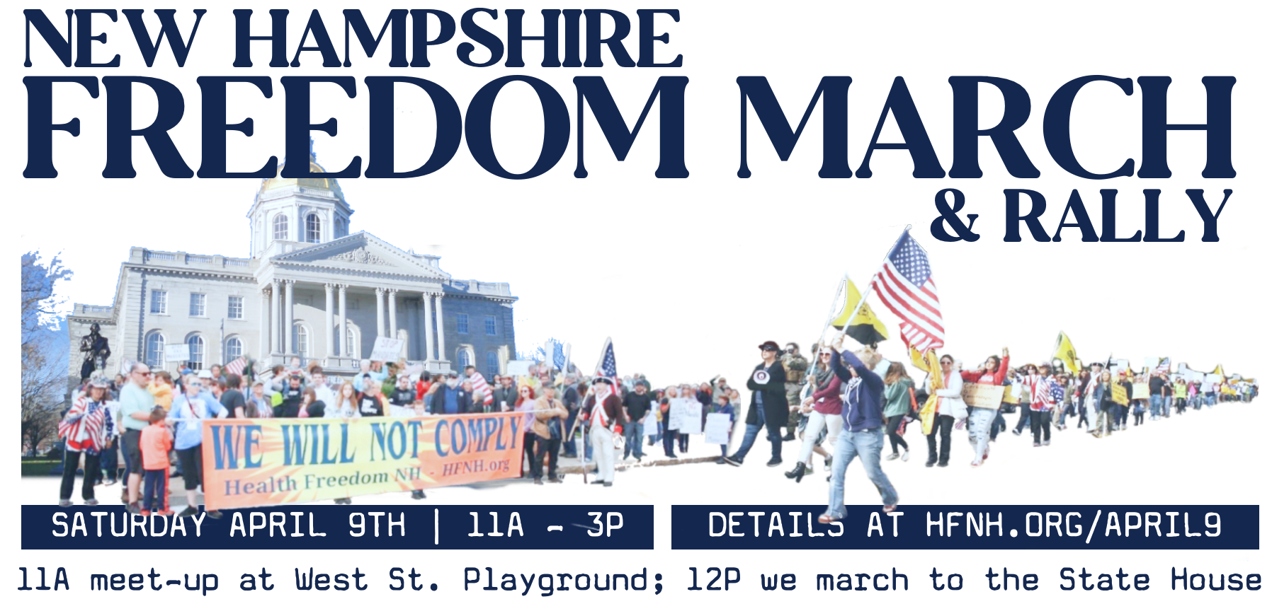 GiveSendGo New Hampshire Freedom March The 1 Free Christian